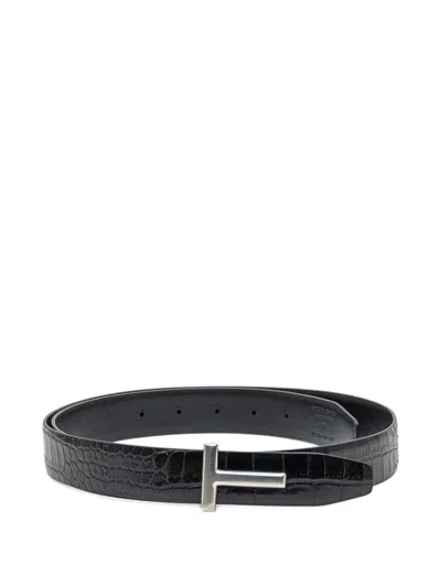 Tom Ford T Belt Belt In Black