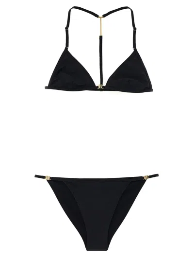 Tom Ford Triangle Top Stretch Jersey Bikini In Black