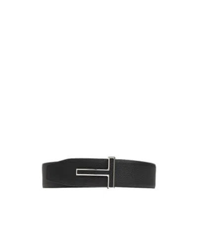 Tom Ford T-buckle Belt In Brown