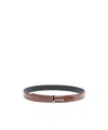 Tom Ford Crocodile-effect Belt In Brown