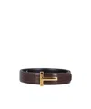 Tom Ford T-buckle Embossed Belt