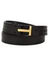 Tom Ford T-buckle Fastened Bracelet In Black