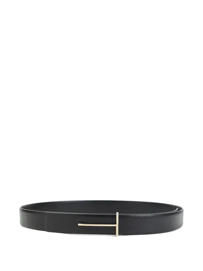 Tom Ford Elegant 2.5cm Goat Leather Belt For Women In Green