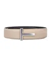 Tom Ford T Grainy Leather Belt
