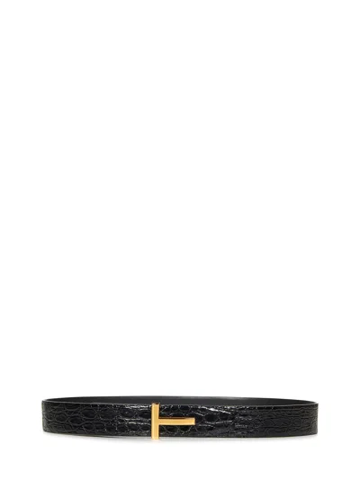 Tom Ford T Icon Belt In Black