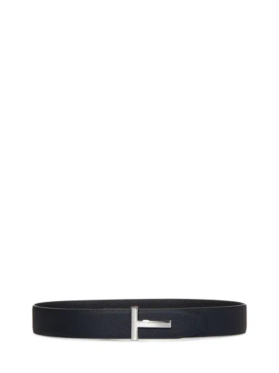 Tom Ford T Icon Belt In Blue