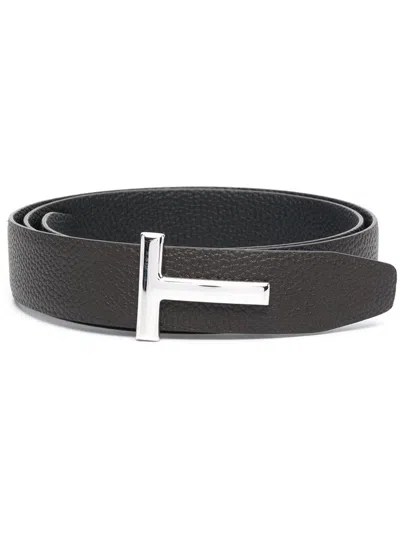 Tom Ford T Icon Belt In Brown
