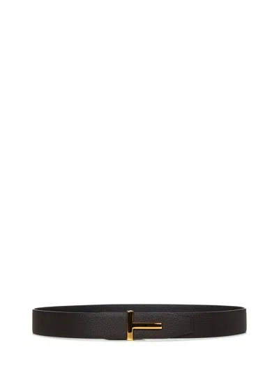 Tom Ford T Icon Belt In Brown