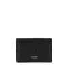 Tom Ford Black Card-holder With Embossed Logo In Black