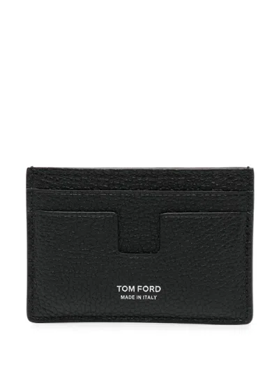 Tom Ford T Line Classic Card Holder In Black