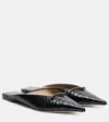 Tom Ford Julianne Patent Python-printed Mules In Black