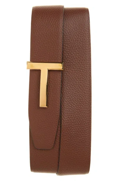Tom Ford T Icon Reversible Soft Grain Leather Belt