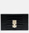 Tom Ford T Latch Croc-effect Leather Box Clutch In Pink
