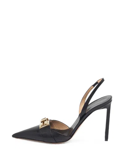 Pre-owned Tom Ford T Latch Slingback Pumps In Black