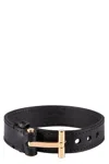 Tom Ford Bracelet With T Clasp In Black
