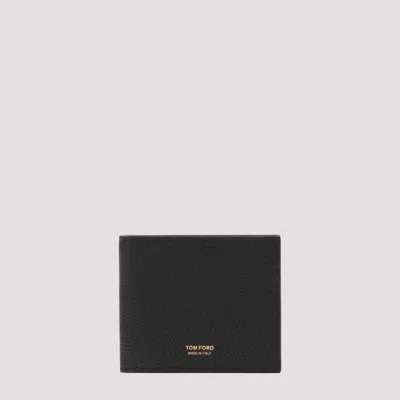 Tom Ford Logo-detail Leather Cardholder In Black