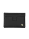 Tom Ford T Line Card Holder In Black
