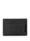 Tom Ford Crocodile-print Leather Card Holder In Black