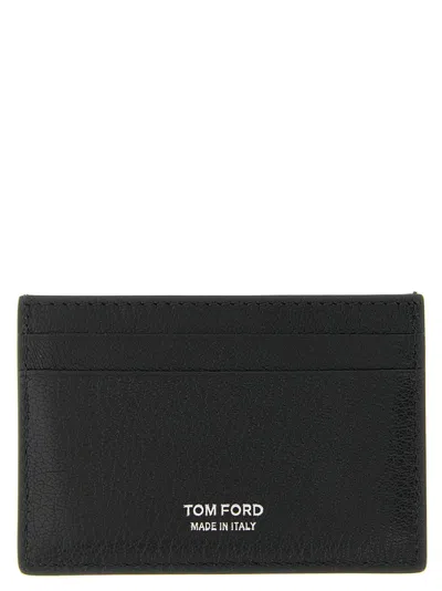 Tom Ford 't Line' Card Holder In Brown
