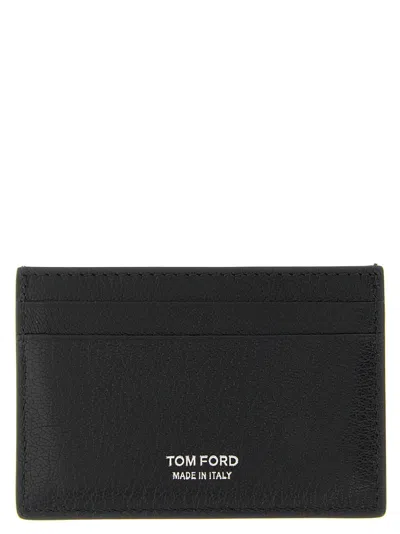 Tom Ford T Line Card Holder In Black