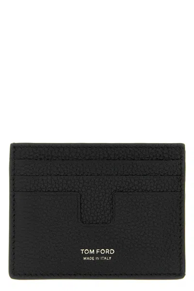 Tom Ford 't Line' Card Holder In Black