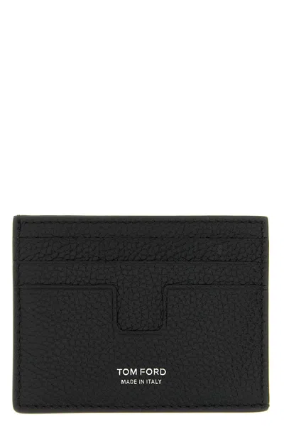 Tom Ford 't Line' Card Holder In Black