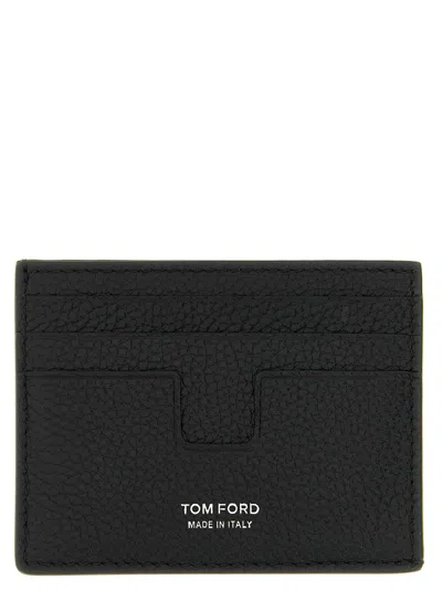 Tom Ford 't Line' Card Holder In Black