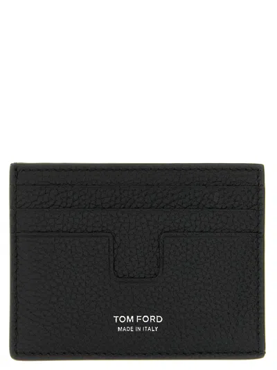 Tom Ford 't Line' Card Holder In Black