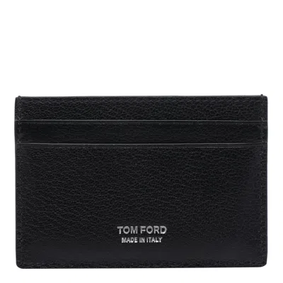 Tom Ford T Line Cards Holder In Black