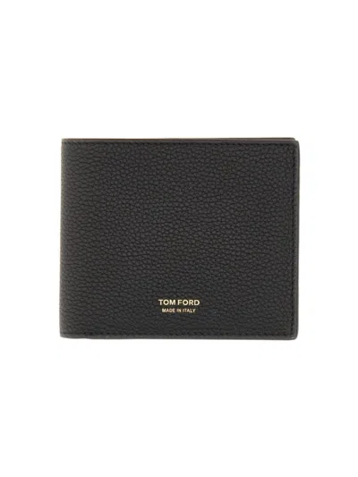 Tom Ford Portafoglio Bifold T Line Classic In Black