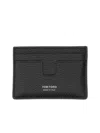 Tom Ford T Line Classic Card Holder In Black
