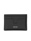 Tom Ford T Line Classic Card Holder In Black