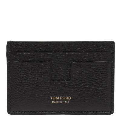 Tom Ford T Line Classic Cards Holder In Black