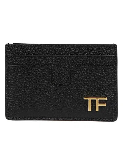 Tom Ford T Line Classic Credit Card Holder In Black