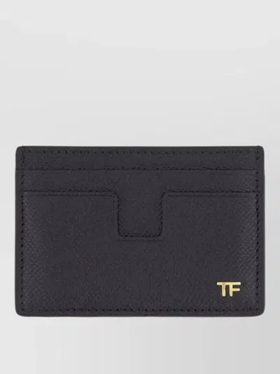Tom Ford T Line Grain Leather Compact Cardholder