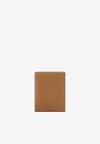 Tom Ford T-line Leather Bi-fold Cardholder In Brown