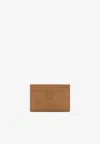Tom Ford T-line Leather Cardholder In Brown