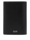Tom Ford T-line Logo Passport Holder In Black