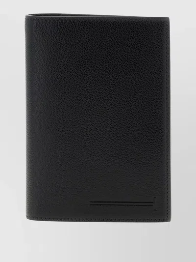 Tom Ford T Line Passport Holder Textured Finish In Black