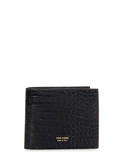 Tom Ford T Line Wallet In Black