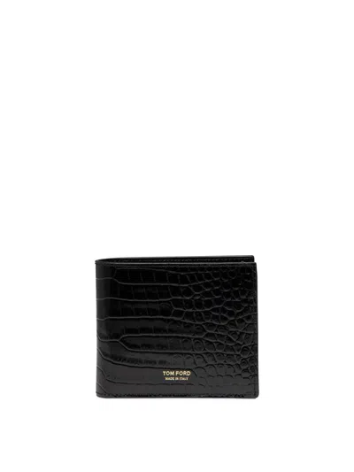 Tom Ford "t Line" Wallet In Black