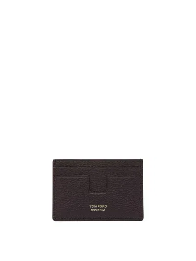 Tom Ford T Line Wallets & Card Holders Bordeaux