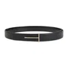Tom Ford T Logo Belt In Black