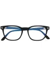 Tom Ford T-logo Square-frame Glasses In Black