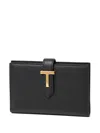 Tom Ford T-logo Wallet In Blue