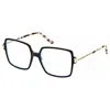 Tom Ford Women's Opticals Black 53mm Opticals In Multi