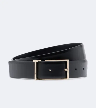 Tom Ford T Loop Leather Belt In Black