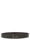 Tom Ford T Reversible Belt In Brown