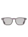 Tom Ford T-shaped Hinge Detail Square-frame Full-rim Sunglasses In Neutral