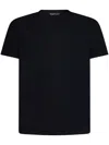 Tom Ford Black Stretch Cotton Crew Neck T-shirt In Black